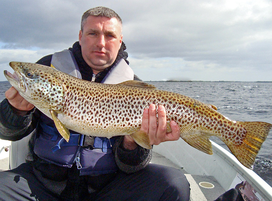 John Paul Breakers 12lb 3oz trout Corrib May 2013