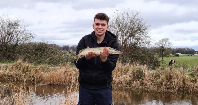 Thomas Coyle with his Grand Canal pike
